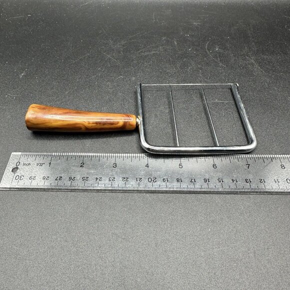Vintage Bakelite Kitchen Tools Hostess Set Cheese Slicer Angel Cake Comb Fork - Picture 8 of 16